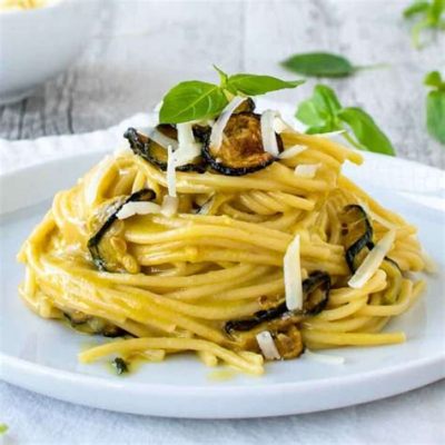   Spaghetti alla Nerano! A Creamy Delightful Symphony of Zucchini and Provolone Cheese 